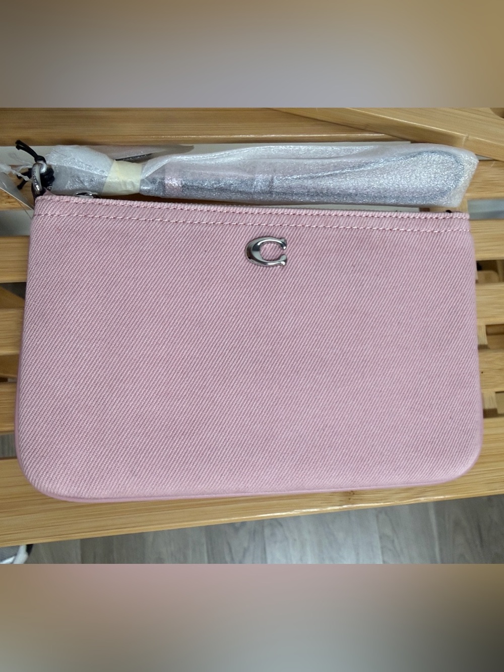 Coach Pink Wristlet Clutch